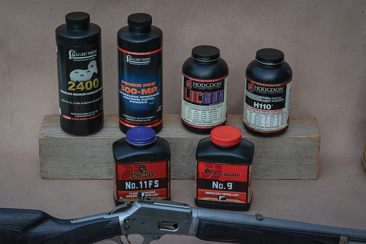 Slow-burning magnum revolver powders generally offer the highest velocities in the 357 Magnum.